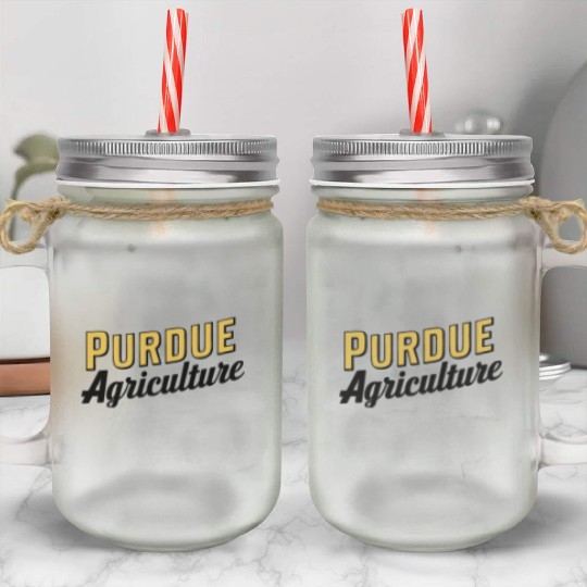 Purdue Agriculture Mason Jar Cups