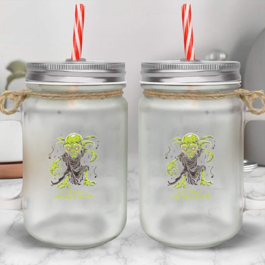 Keep Calm and Stay Green Goblin Mason Jar Cups