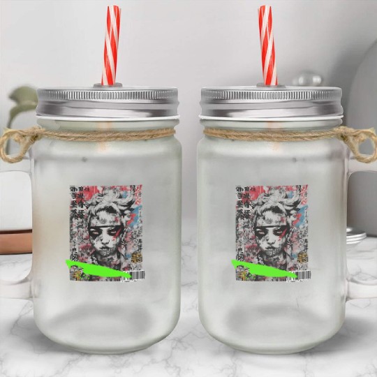 Tokyo Urban Canvas Mason Jar Cups