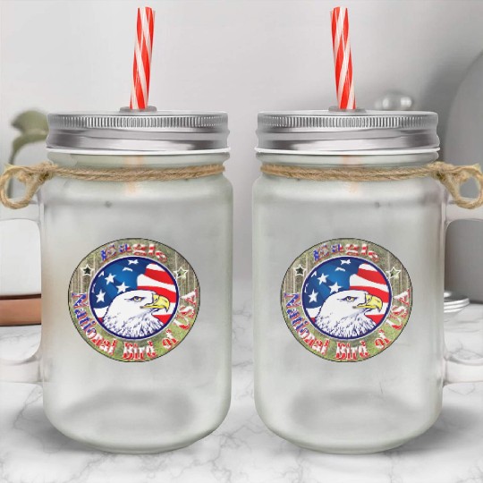 Hanes Youth Mason Jar Cups USA Eagle