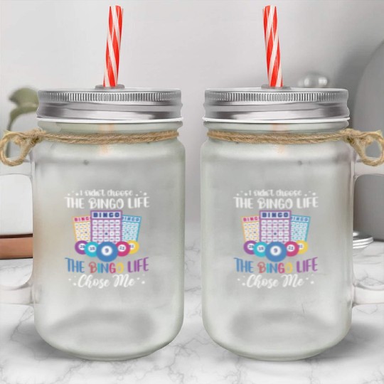 Bingo Life Bingo Player Mason Jar Cups