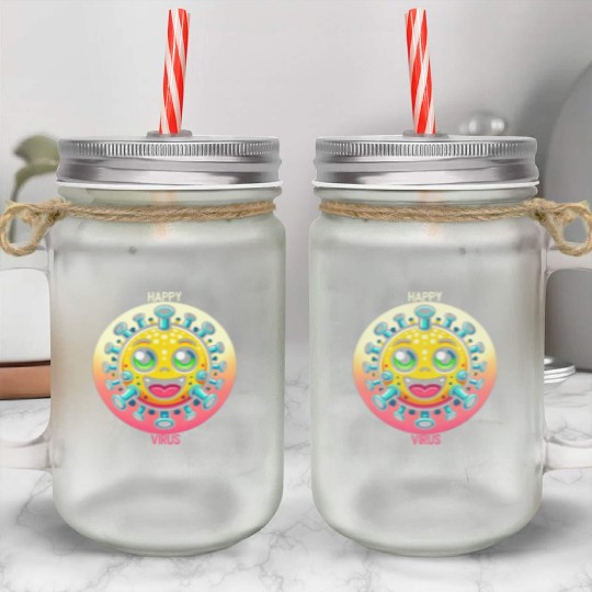 Joyful Virus Delight Mason Jar Cups