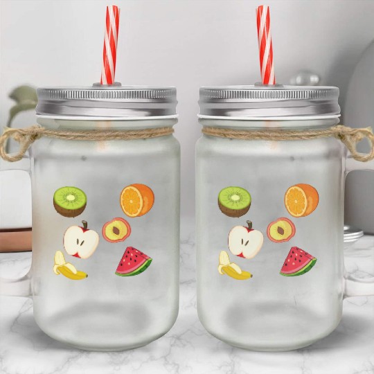 Peachy Paradise Mason Jar Cups