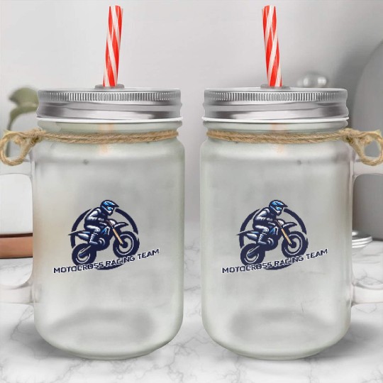 motocross racing team Mason Jar Cups