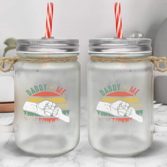 Love Daddy and Me Mason Jar Cups