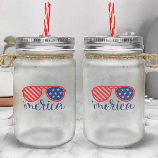 merica Mason Jar Cups