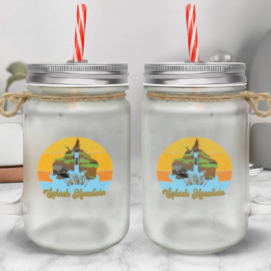 Splash Mountain Mason Jar Cups