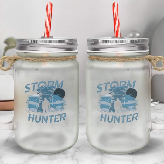 Tornado Chasing Adventures: Embrace Nature's Fury Mason Jar Cups