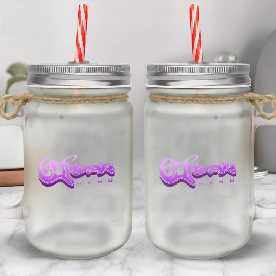 Guitar Hero - Typography Design Mason Jar Cups