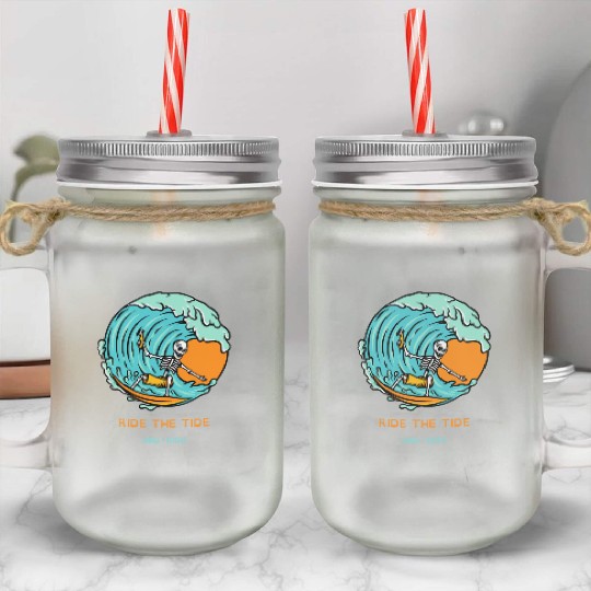RIDE THE TIDE ONIKA + ROGUE Mason Jar Cups