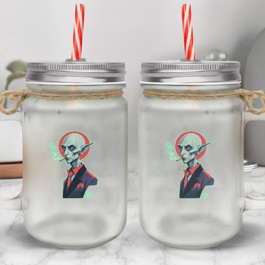 NOSFERATU WEED Mason Jar Cups