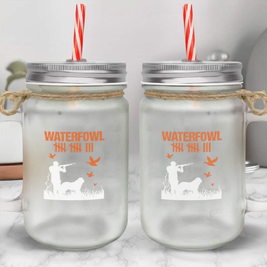 Funny Waterfowl Hunting Score Card Duck Hunting Mason Jar Cups