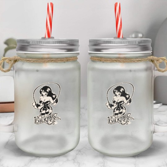 Evil Mistress Dominatrix LIKE US ON FACEBOOK # Mason Jar Cups