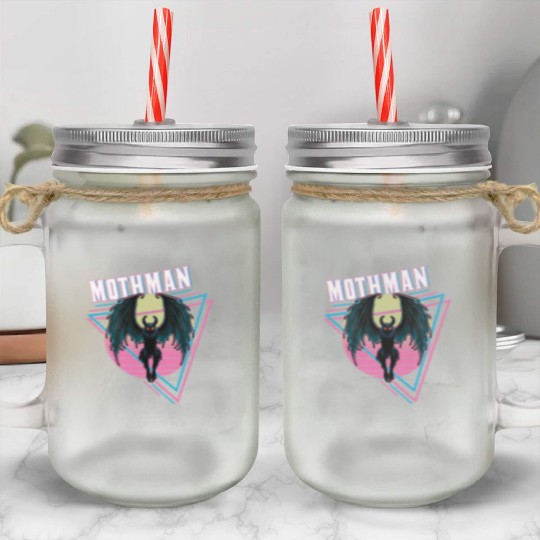 Mothman Retro Vintage Monster Creepy Cryptid Mason Jar Cups