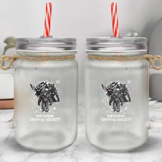 National Cryptid Society Cryptid Monsters Mason Jar Cups
