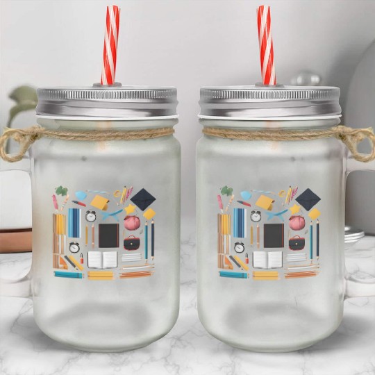 Back to school Mason Jar Cups