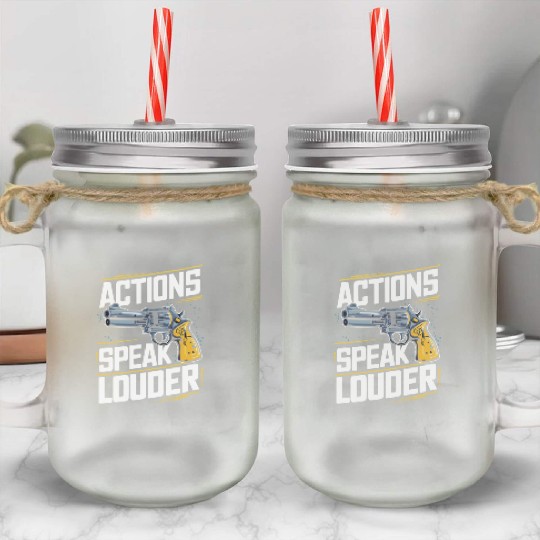 Mobster Gangster Mafia Organized Crime Boss Mason Jar Cups