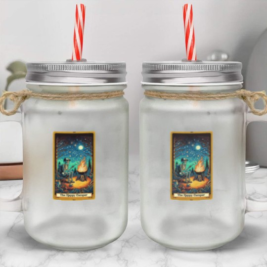 The Happy Camper Tarot Mason Jar Cups