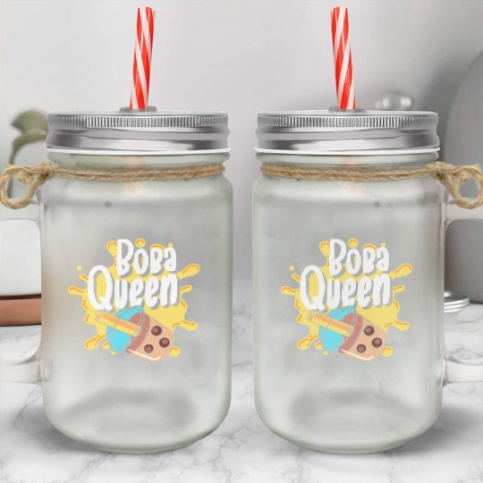 Kawaii Milk Tea Tea Balls Mason Jar Cups