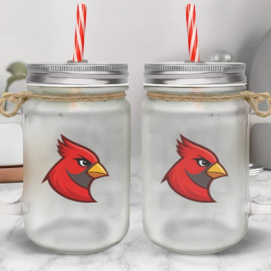 Cardinal Head for Mason Jar Cups