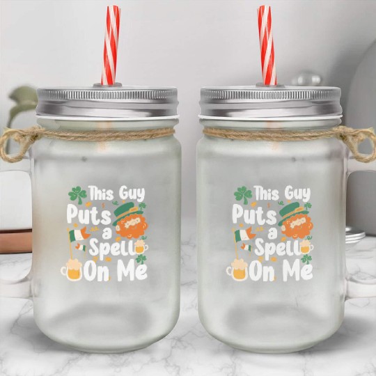 Irish Pub Shamrock Gold Belfast Mason Jar Cups