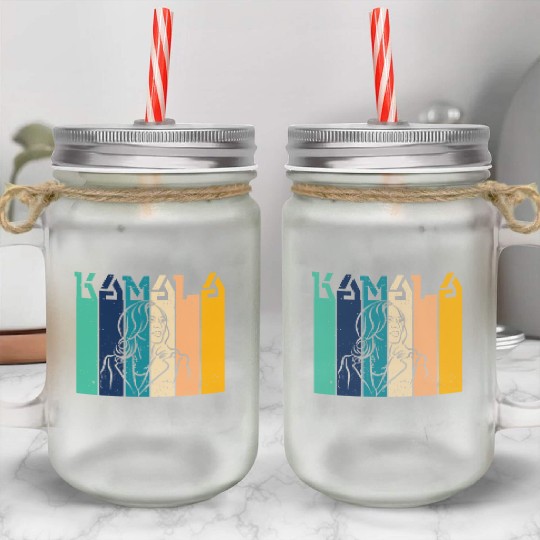 Kamala Harris 2024 electionsdesigncontest2024 Mason Jar Cups