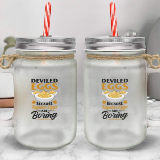 Funny Deviled Eggs Designs For Deviled Egg Lover Mason Jar Cups