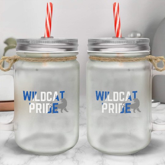 Wildcats Pride Go Mason Jar Cups
