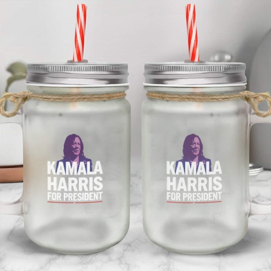 kamala harris for president Mason Jar Cups