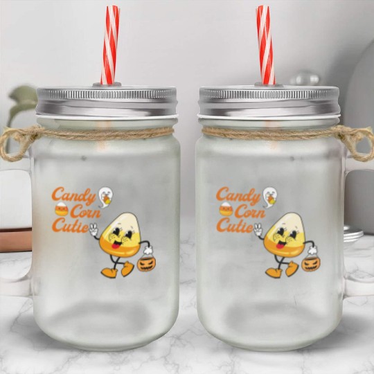 Candy Corn Cutie Mason Jar Cups