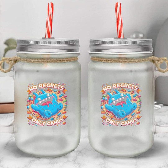Stitch Halloween Disneyland No Regrets Only Candy Mason Jar Cups