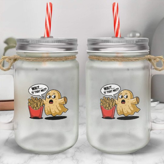 Potato Ghost Afterlife Fries Surprise Mason Jar Cups