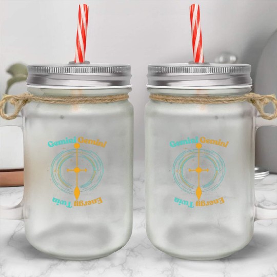 Gemini Twin Energy Mason Jar Cups