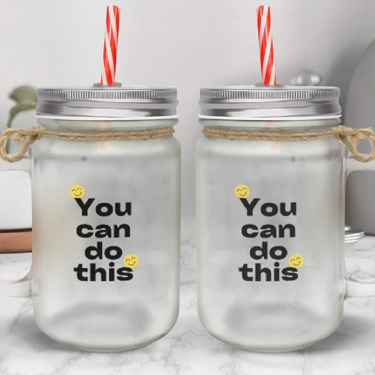 Pink Minimalist Positive Quote Instagram Story Mason Jar Cups