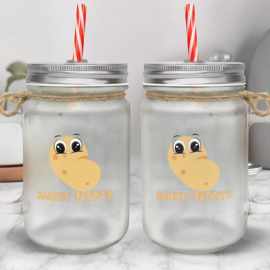 Sweet cute potato Mason Jar Cups