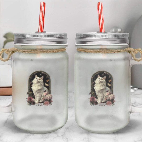 Japanese Bobtail Cat Mason Jar Cups