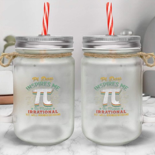 Pi Day Inspires Me To Make Irrational Vintage Math Mason Jar Cups