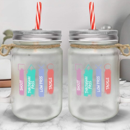 Playstation Button Mason Jar Cups