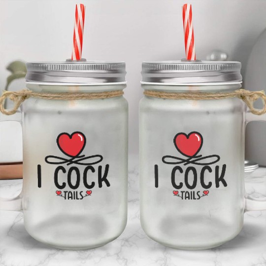 Funny I Love Cocktails 5 Mason Jar Cups
