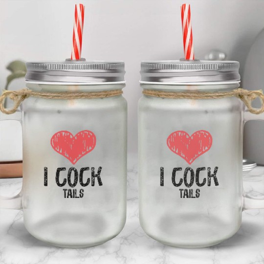 Funny I Love Cocktails 3 Mason Jar Cups