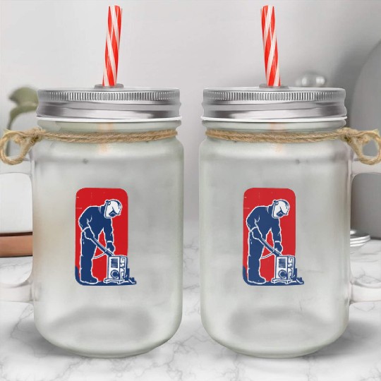 major league welder sticker Funny Welder League Mason Jar Cups