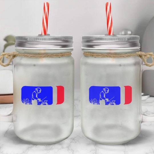 Major League Welder Sticker – Welding Logo Style D Mason Jar Cups