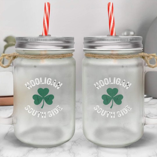Irish Hooligan Mason Jar Cups