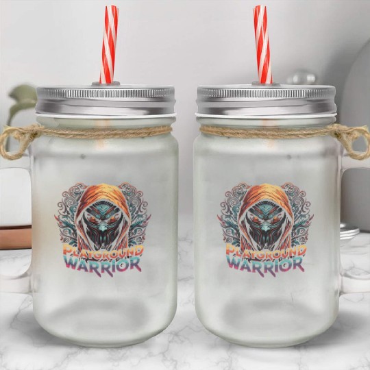 Playground Warrior Mason Jar Cups