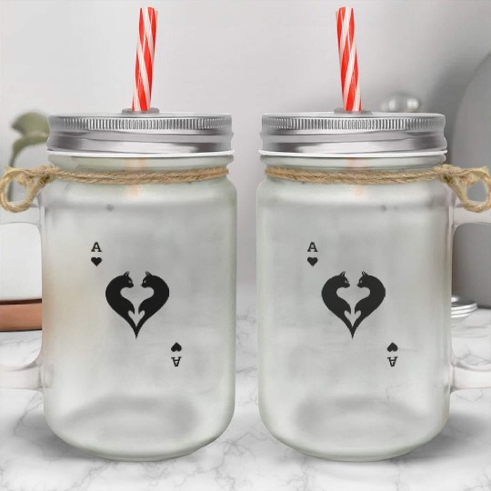 Feline Fortune Mason Jar Cups