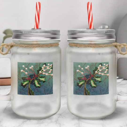Your mistletoe Mason Jar Cups