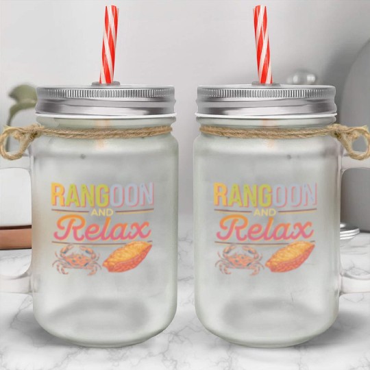Crab Rangoon Lover American Chinese Sea Food Mason Jar Cups