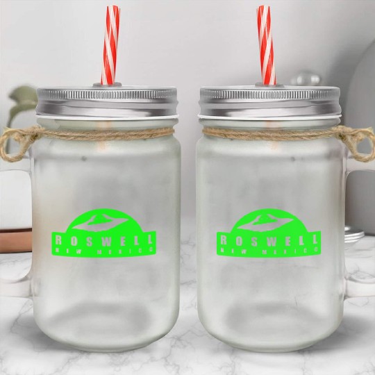 Roswell New Mexico Mason Jar Cups