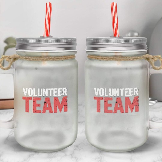 Volunteer Team 11 Mason Jar Cups