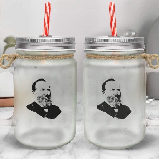 President James Abraham Garfield Mason Jar Cups